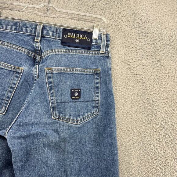 Vintage Nautica Jeans Men's 30x30 Blue Denim Medium Wash Faded Patch Skate 90s - Picture 8 of 11